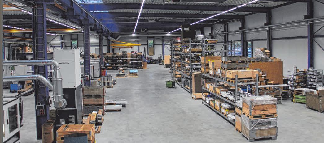 In der Produktionshalle werden Teile aus Stahl, Edelstahl, Aluminium und Blech gefertigt. FOTOS: VIBE In der Produktionshalle werden Teile aus Stahl, Edelstahl, Aluminium und Blech gefertigt. FOTOS: VIBE