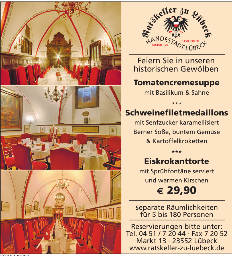 Ratskeller zu Lübeck Ratskeller zu Lübeck