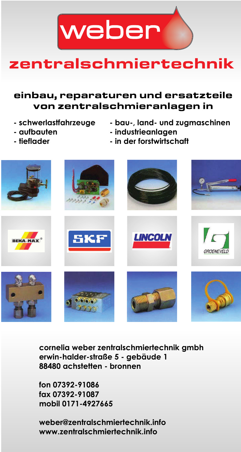 Cornelia Weber Zentralschmiertechnik GmbH Cornelia Weber Zentralschmiertechnik GmbH