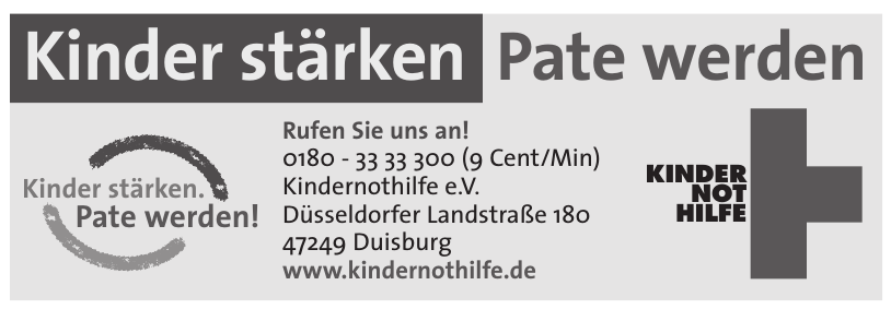 Kindernothilfe e.V. Kindernothilfe e.V.
