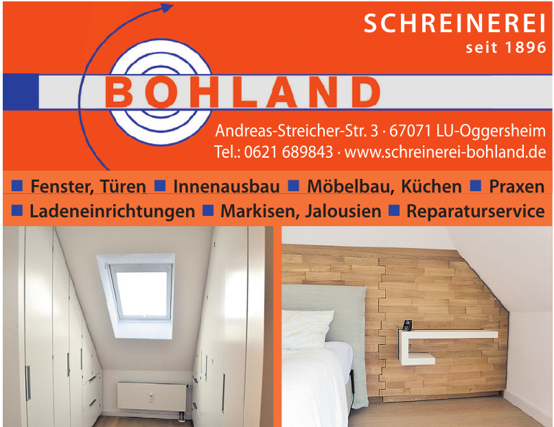 Schreinerei Bohland Schreinerei Bohland