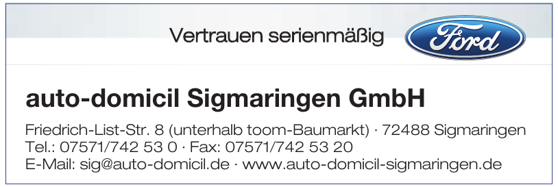 auto-domicil Sigmaringen GmbH auto-domicil Sigmaringen GmbH