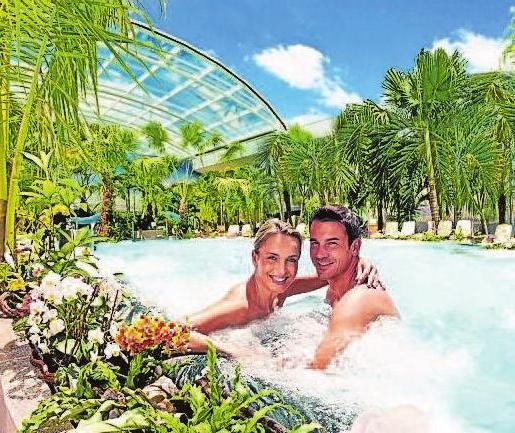 Paradiesische Momente der Ruhe und Erholung erleben die Gäste im Vitalbad & den Saunen. Foto/Text: Therme Bad Wörishofen Paradiesische Momente der Ruhe und Erholung erleben die Gäste im Vitalbad & den Saunen. Foto/Text: Therme Bad Wörishofen