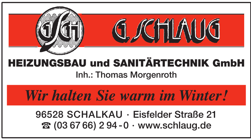 G. Schlaug Heizungsbau und Sanitärtechnik GmbH G. Schlaug Heizungsbau und Sanitärtechnik GmbH