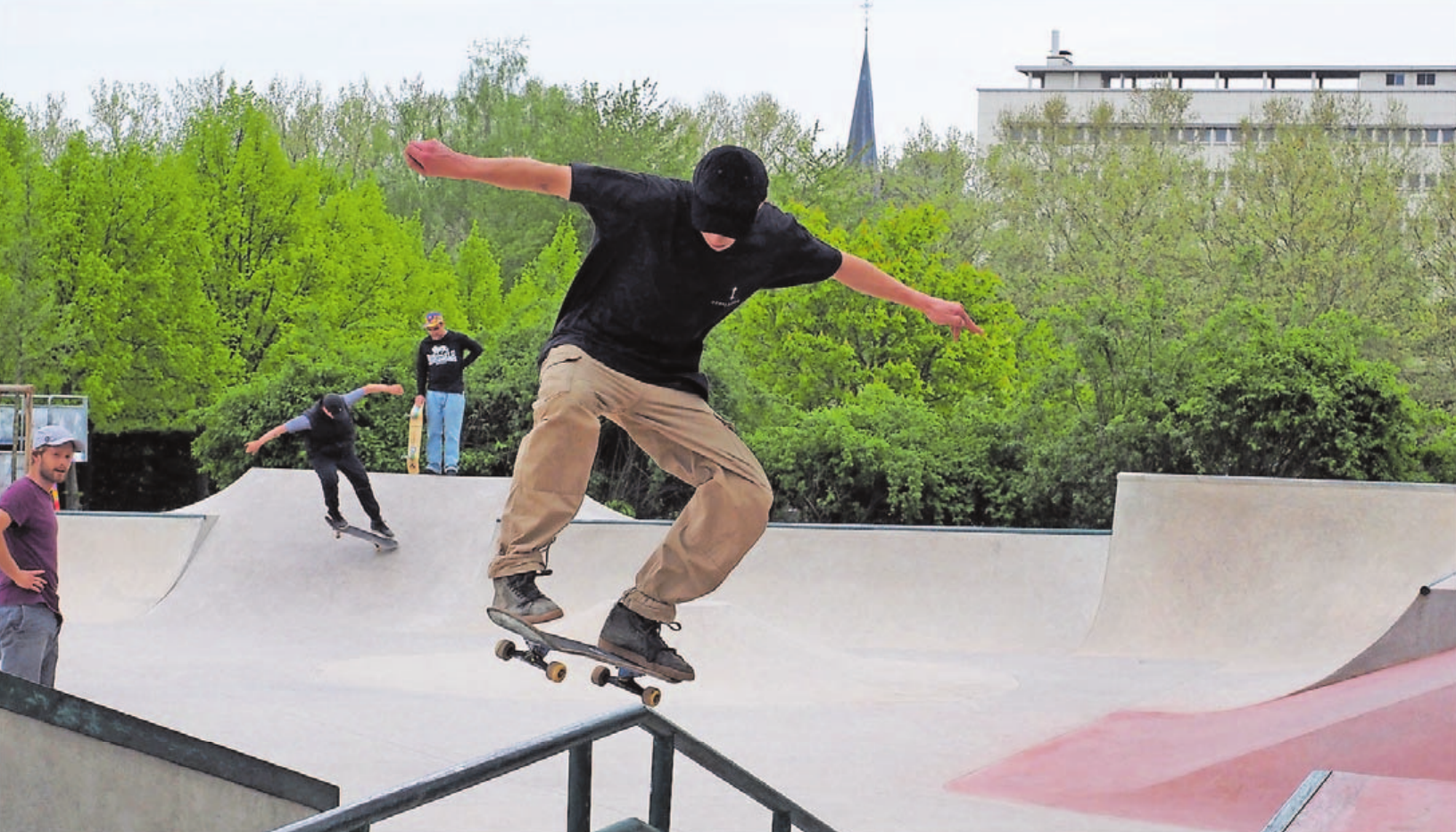 Die neue Skateanlage im Bürgerpark wurde von Skateprofis geplant. Foto: LHS Die neue Skateanlage im Bürgerpark wurde von Skateprofis geplant. Foto: LHS