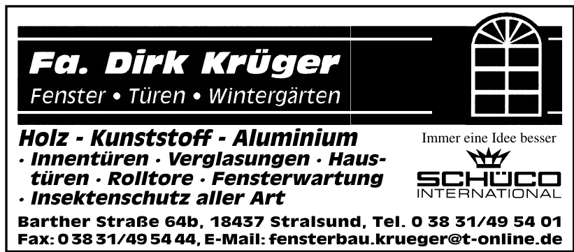 Fa. Dirk Krüger Fa. Dirk Krüger
