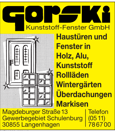 gorski Kunststoff-Fenster GmbH gorski Kunststoff-Fenster GmbH