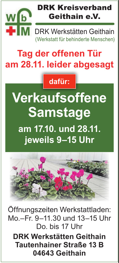 DRK Kreisverband Geithain e.V. DRK Kreisverband Geithain e.V.