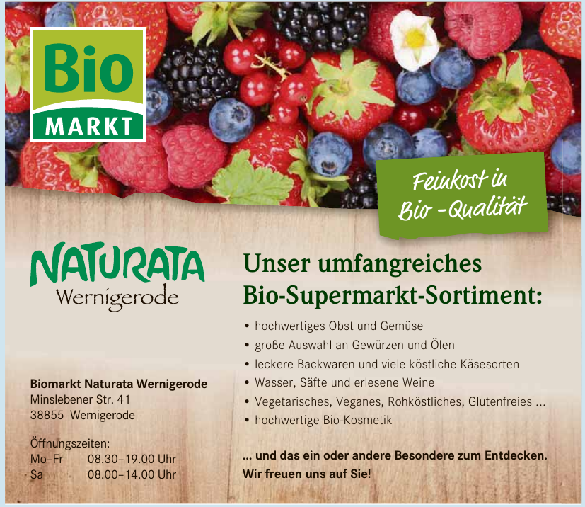 Biomarkt Naturata Wernigerode Biomarkt Naturata Wernigerode