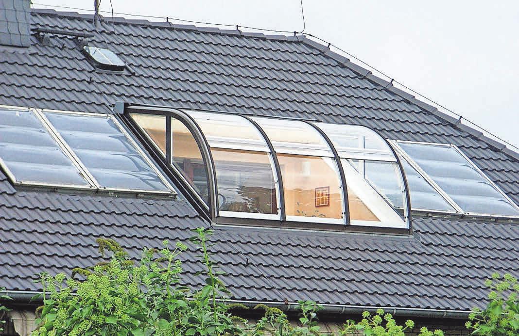 Glasgauben sorgen für viel Licht. Glasgauben sorgen für viel Licht.