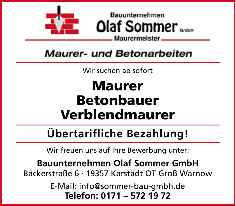 Bauunternehmen Olaf Sommer GmbH