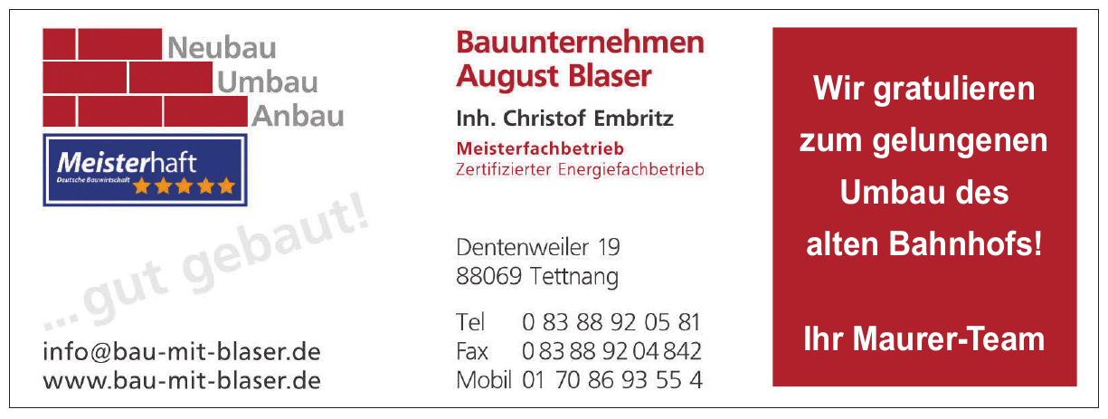 Bauunternehmen August Blaser Bauunternehmen August Blaser