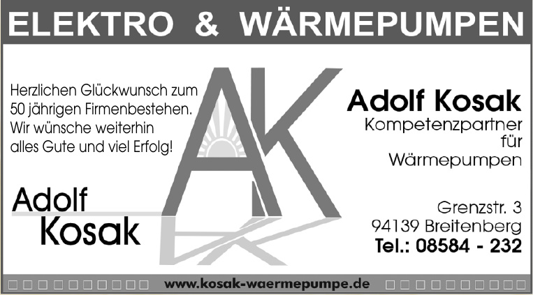 Adolf Kosak Elektro & Wärmepumpen