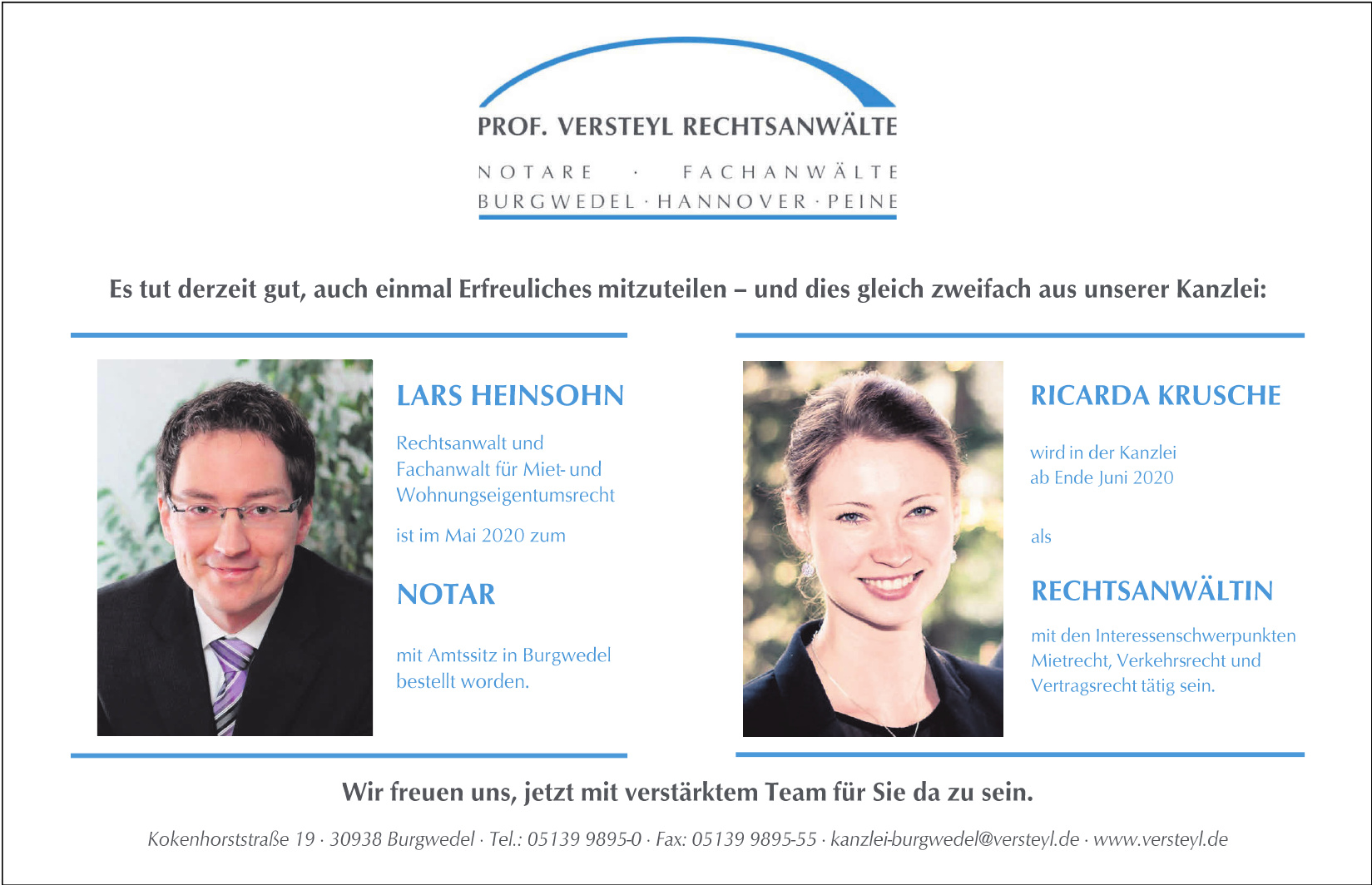 Prof. Versteyl Rechtsanwälte Prof. Versteyl Rechtsanwälte