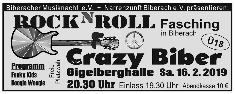 Biberacher Musiknacht e.V. + Narrenzunft Biberach e.V. Biberacher Musiknacht e.V. + Narrenzunft Biberach e.V.