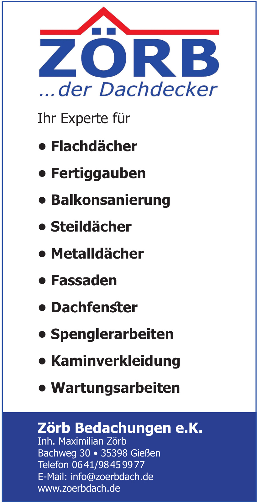 Zörb Bedachungen e.K. Zörb Bedachungen e.K.