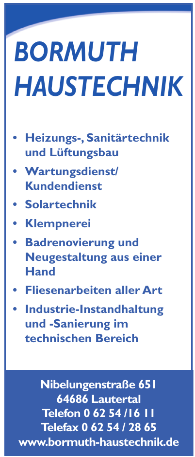 Bormuth Haustechnik Bormuth Haustechnik