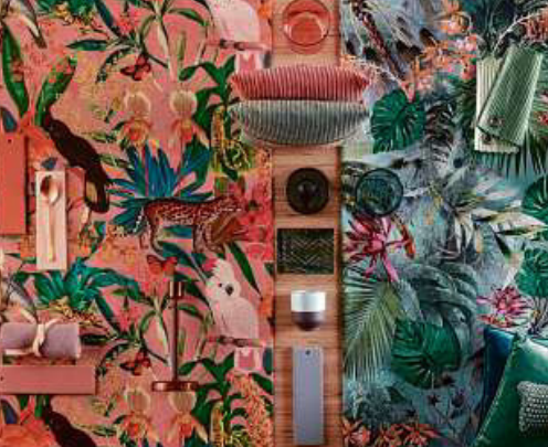 Den Dschungel zu Gast – Decke aus der Kollektion Cockatoo Darwen. SANDER