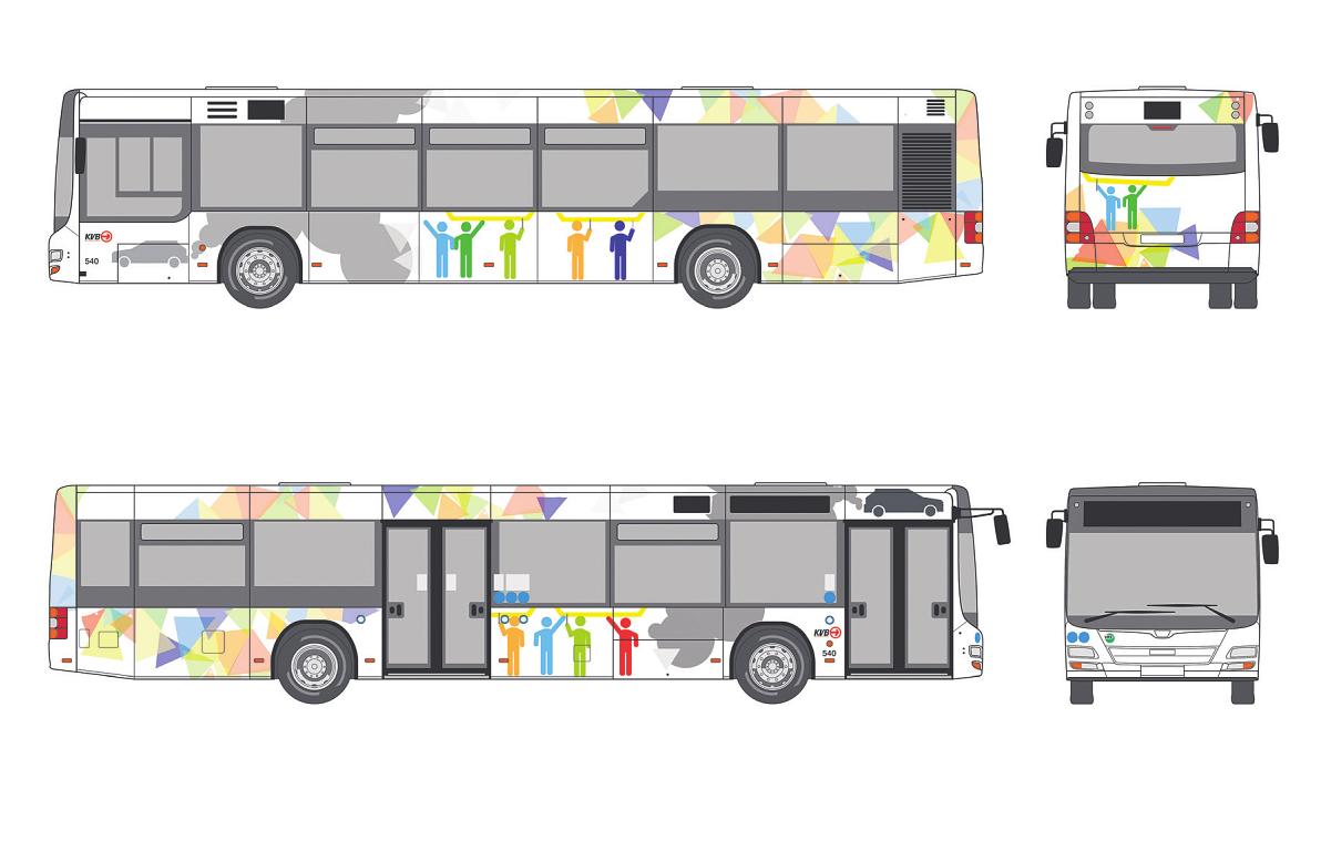 Im Rahmen des Wettbewerbs „Schülerinnen gestalten einen Bus“ wurden zahlreiche kreative und originelle Vorschläge eingereicht – Die KVB wird das beste Konzept umsetzen lassen