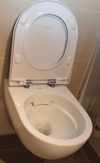 Spülrandlose Toiletten lassen sich problemlos bis in die letzte Ecke reinigen