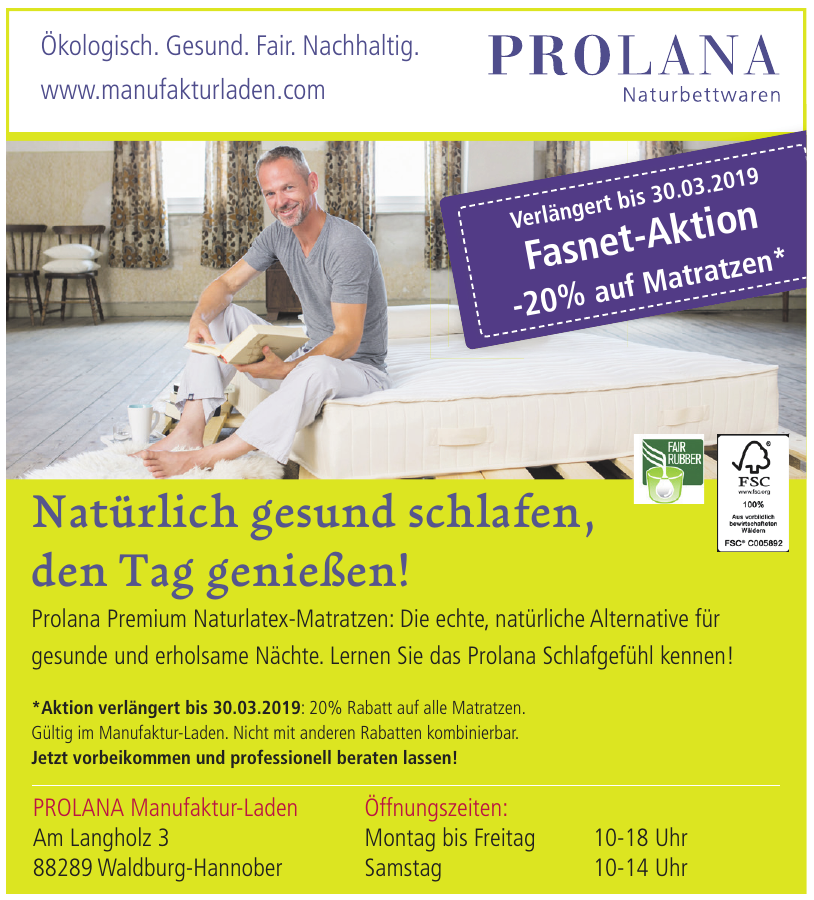 Prolana Manufaktur-Laden Prolana Manufaktur-Laden