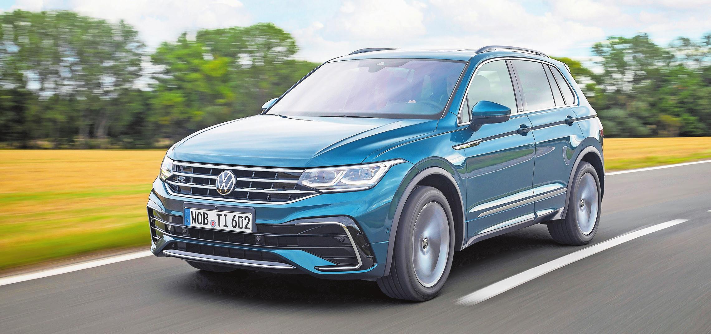 Sanfte Retuschen aussen, modernere Technik innen und zwei neue Modellvarianten: VW Tiguan. Bild: PD