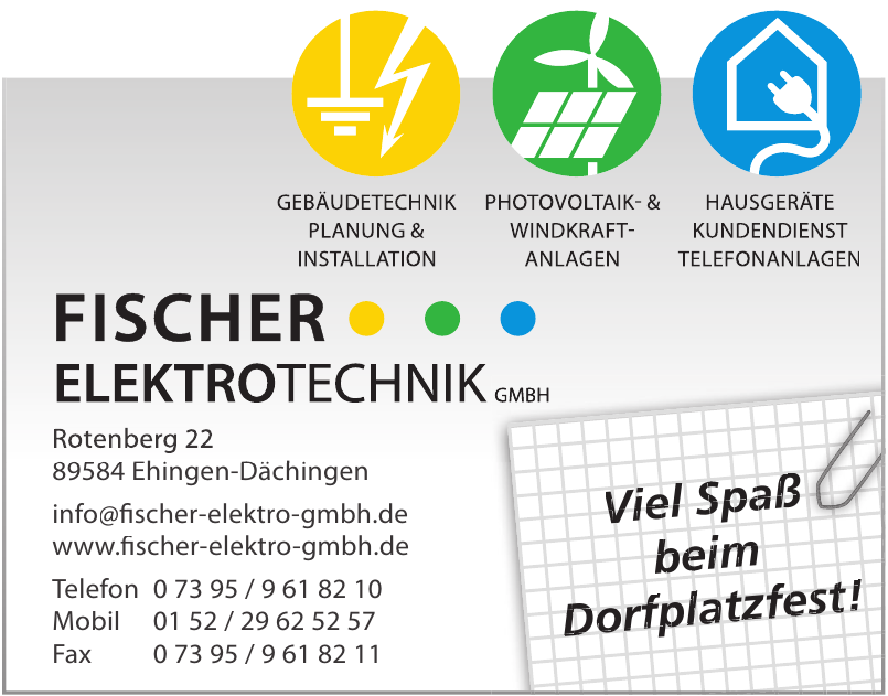 Fischer Elektrotechnik GmbH Fischer Elektrotechnik GmbH