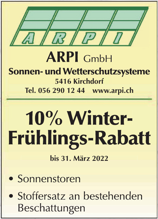 ARPI GmbH Sonnen- und Wetterschutzsysteme