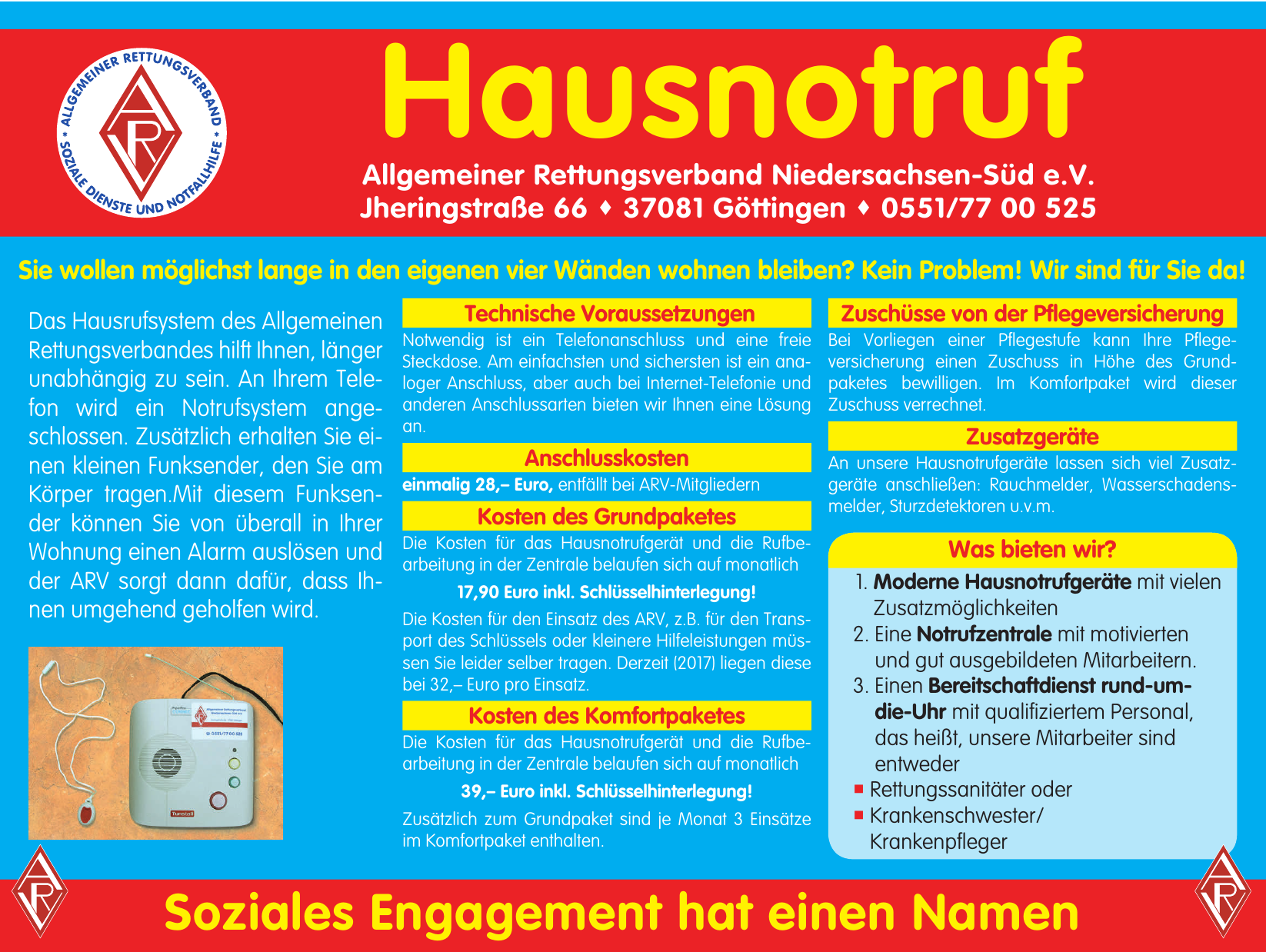 Allgemeiner Rettungsverband Niedersachsen-Süd e.V. Allgemeiner Rettungsverband Niedersachsen-Süd e.V.