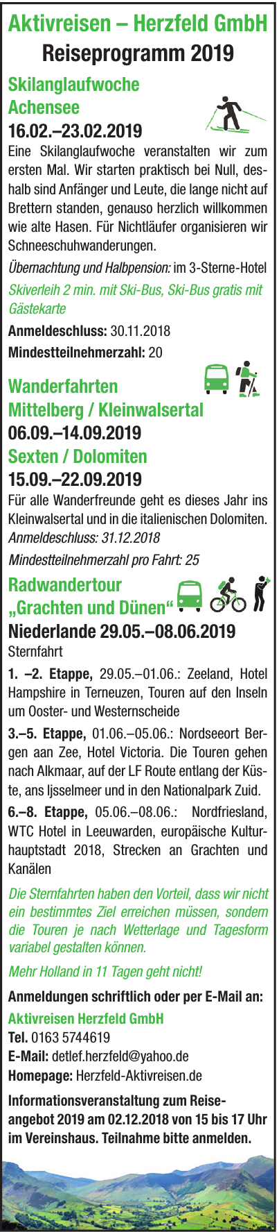 Aktivreisen Herzfeld GmbH Aktivreisen Herzfeld GmbH