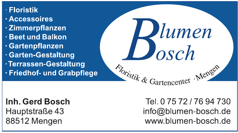 Blumen Bosch Blumen Bosch
