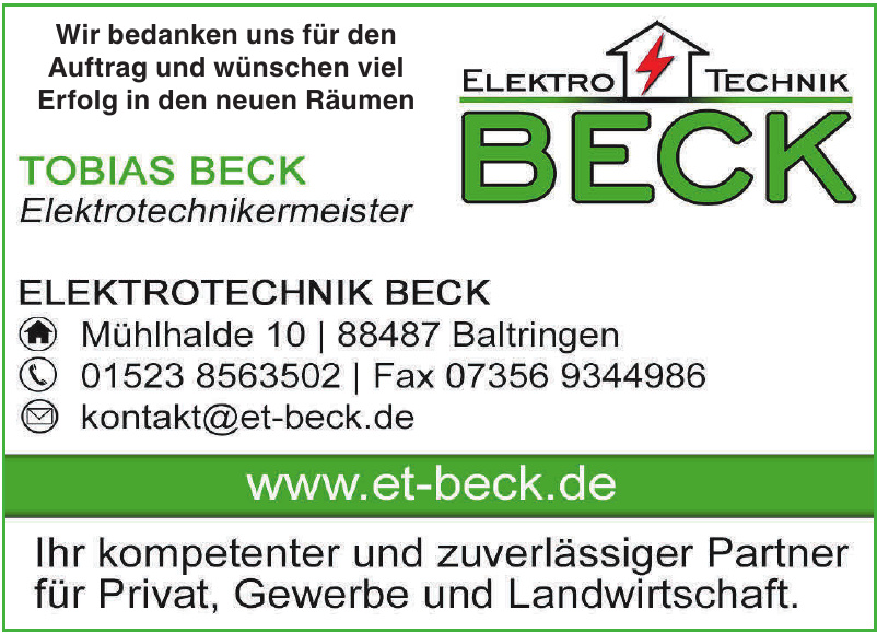 Elektrotechnik Beck Elektrotechnik Beck