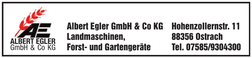 Albert Egler GmbH & Co KG Albert Egler GmbH & Co KG