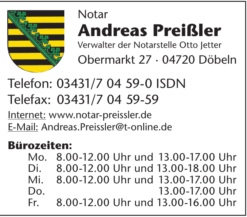 Notar Andreas Preißler