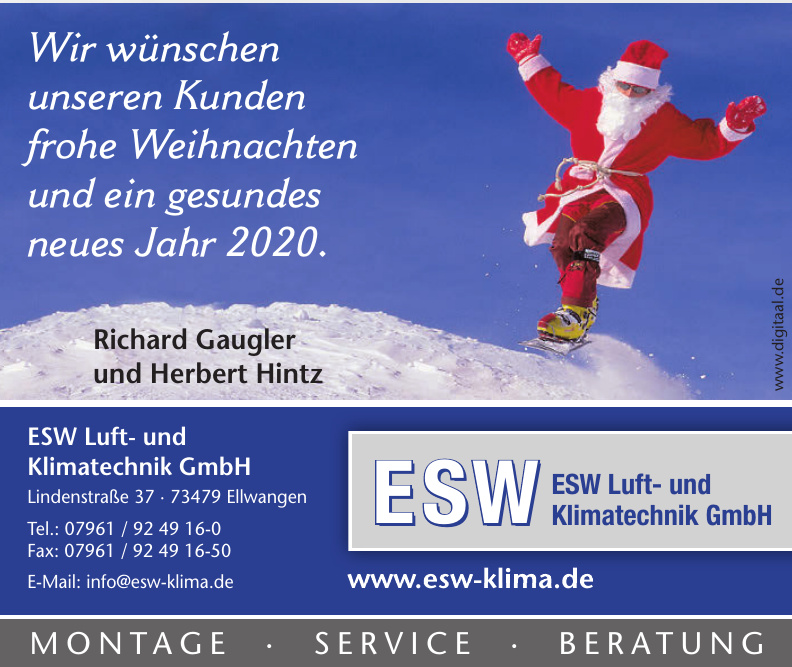 ESW Luft- und Klimatechnik GmbH ESW Luft- und Klimatechnik GmbH