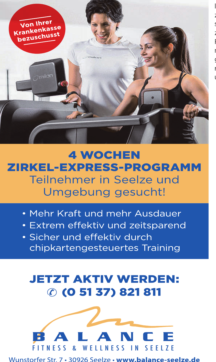 Balance Fitness & Wellness in Seelze Balance Fitness & Wellness in Seelze