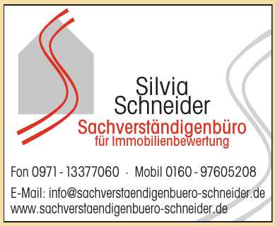 Silvia Schneider Sachverständigenbüro für Immobilienbewertung Silvia Schneider Sachverständigenbüro für Immobilienbewertung