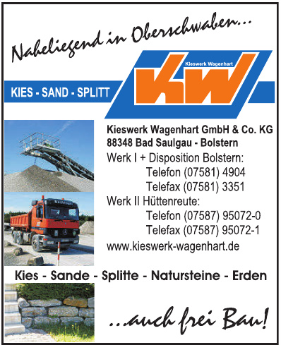 Kieswerk Wagenhart GmbH & Co. KG Kieswerk Wagenhart GmbH & Co. KG