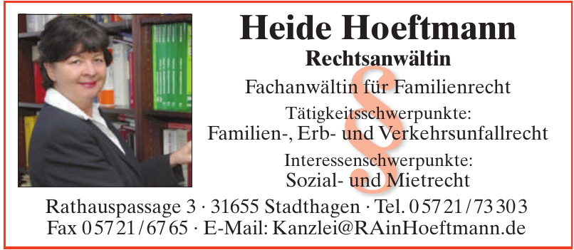 Heide Hoeftmann Rechtsanwältin Heide Hoeftmann Rechtsanwältin