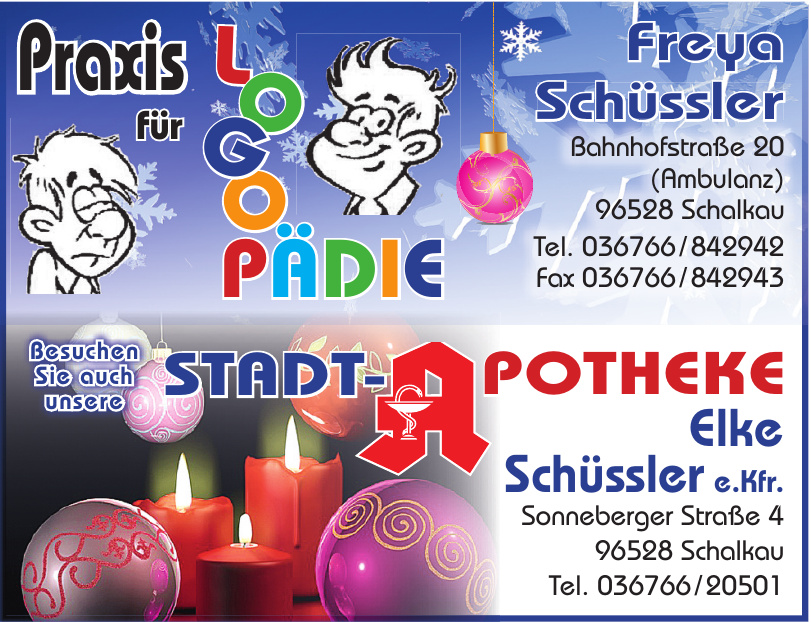 Stadt-Apotheke Elke Schüssler e. Kfr. Stadt-Apotheke Elke Schüssler e. Kfr.