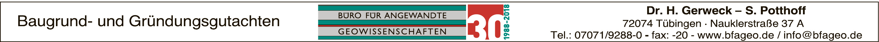 Büro für Angewandte Geowissenschaften Büro für Angewandte Geowissenschaften