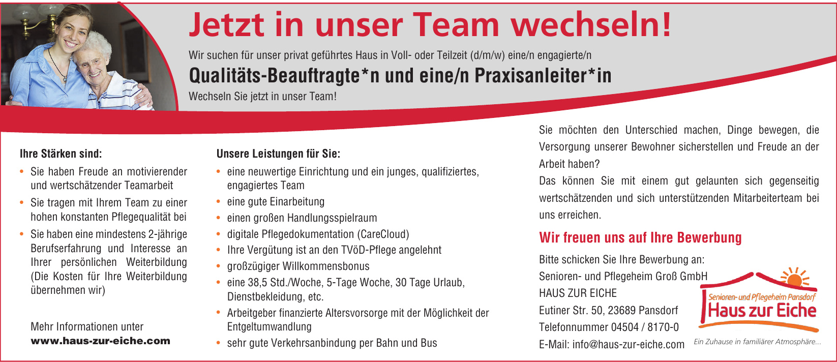 Senioren- und Pflegeheim Groß GmbH - Haus zur Eiche Senioren- und Pflegeheim Groß GmbH - Haus zur Eiche