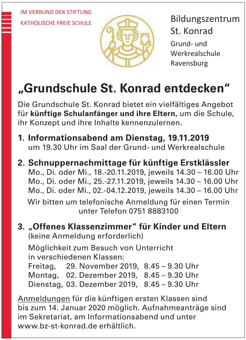Bildungszentrum St. Konrad Bildungszentrum St. Konrad