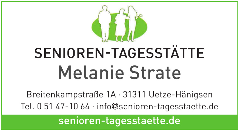 Senioren-Tagesstätte Melanie Strate Senioren-Tagesstätte Melanie Strate