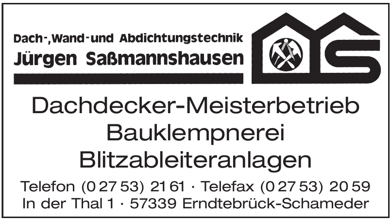 Jürgen Sassmannshausen Bedachungsgeschäft Jürgen Sassmannshausen Bedachungsgeschäft