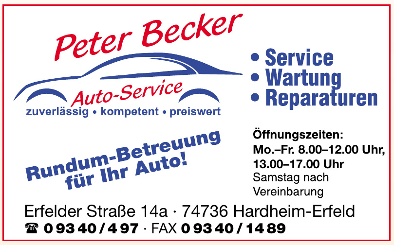 Peter Becker - Auto-Service