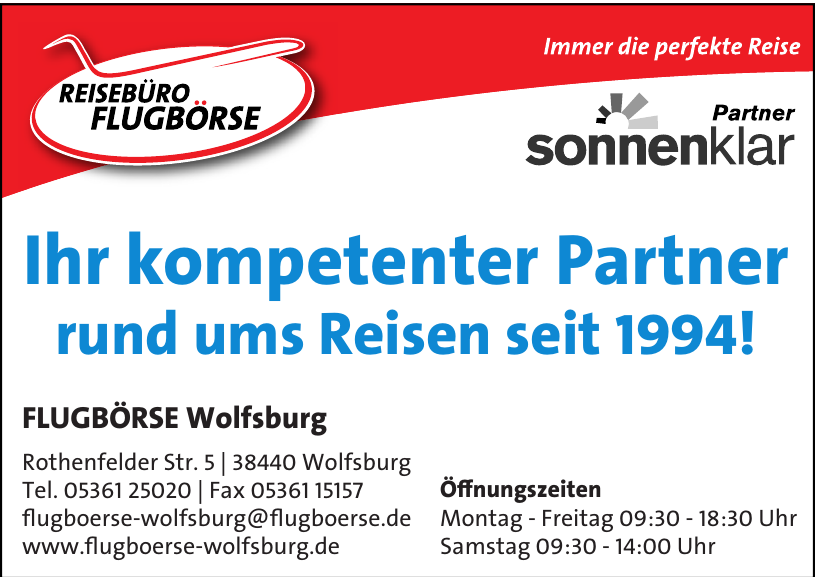 Reisebüro Flugbörse Wolfsburg Reisebüro Flugbörse Wolfsburg