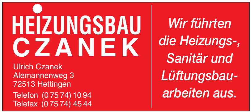 Heizungsbau Czanek Heizungsbau Czanek