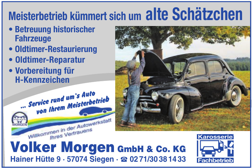 Volker Morgen GmbH & Co. KG Volker Morgen GmbH & Co. KG