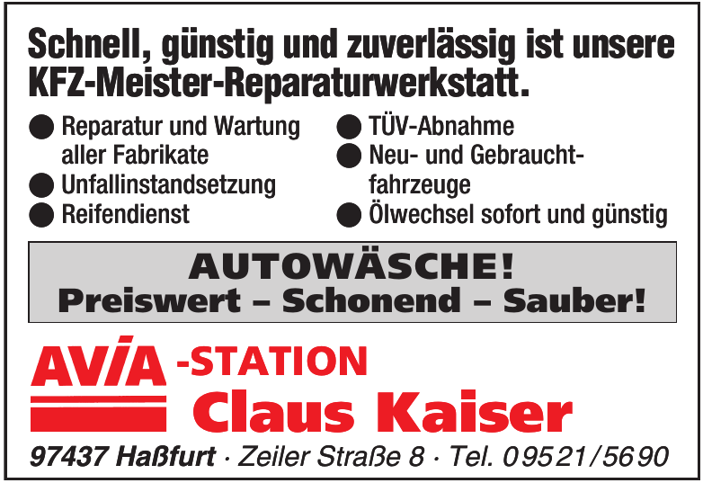 AVIA -Station Claus Kaiser AVIA -Station Claus Kaiser